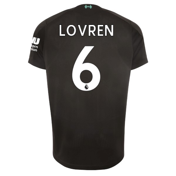 Camiseta Liverpool NO.6 Lovren Tercera equipación 2019-2020 Negro